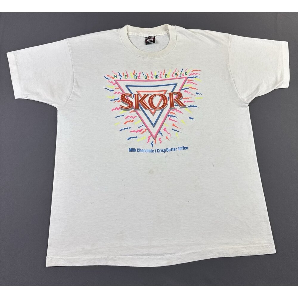 Rare Vintage 90s Hersheys Skor Chocolate Promo Screen Stars XL USA Made Snack